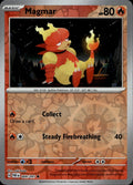 Magmar Reverse Holo Common SV: Paldean Fates 009/091 NM