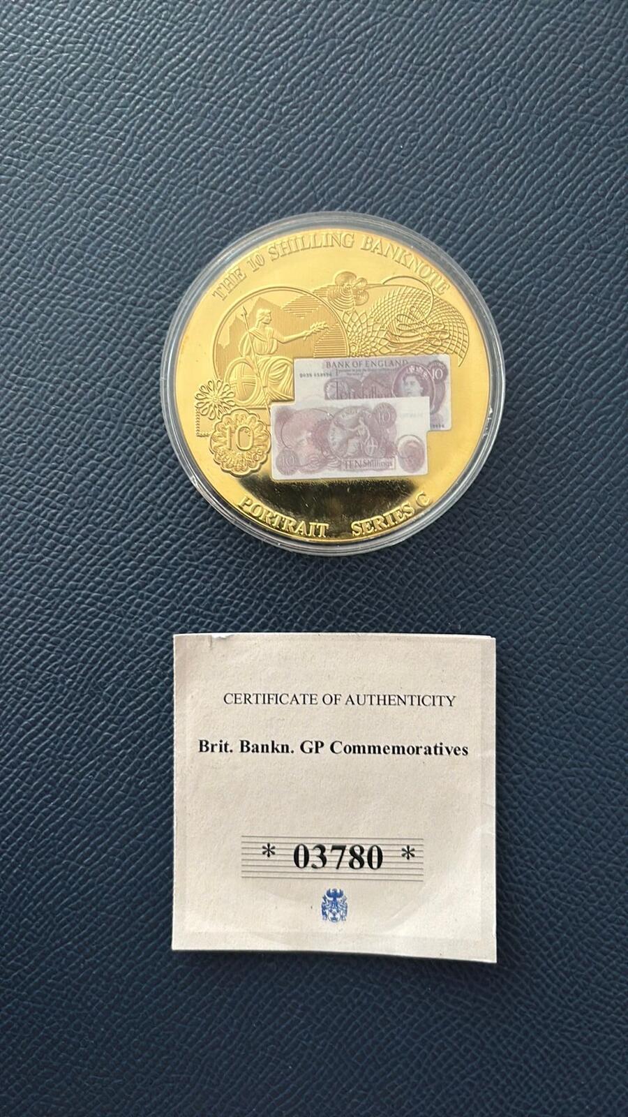 2010 Proof 10 Shilling Banknote Commemorative Coin