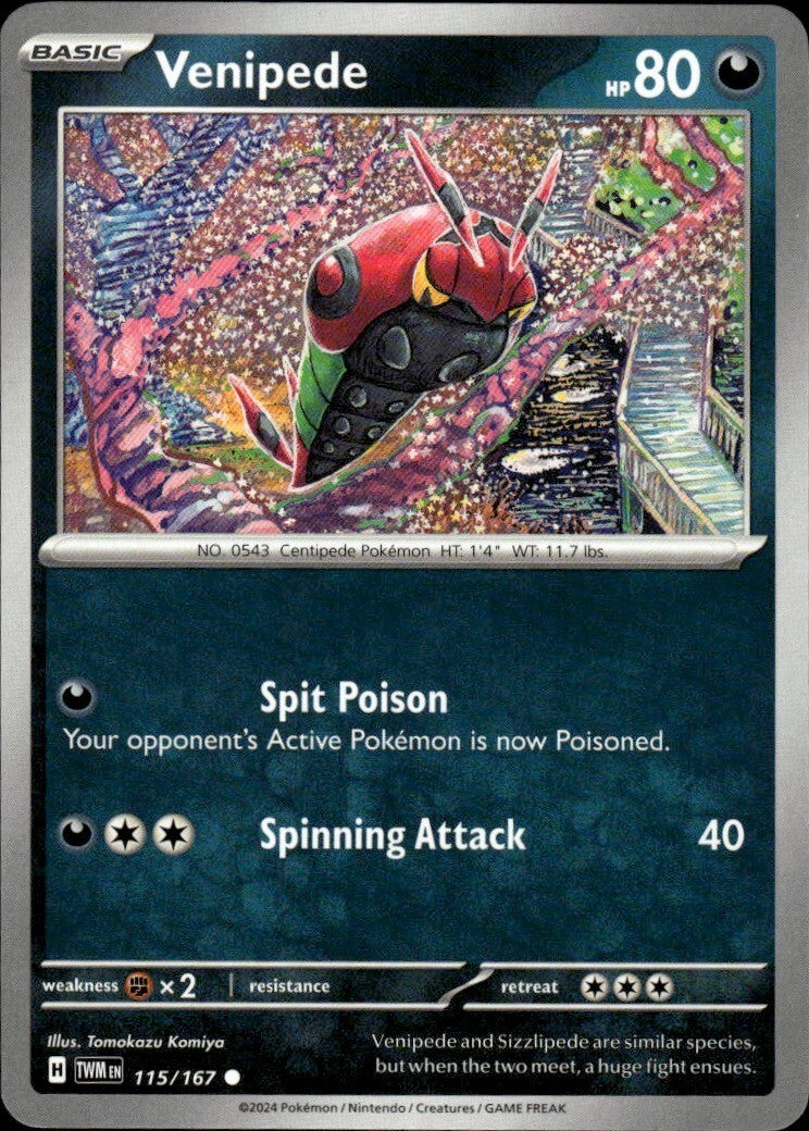 Venipede Common SV06: Twilight Masquerade 115/167 NM
