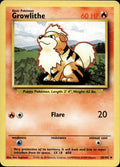 Growlithe Uncommon Base Set 028/102 NM