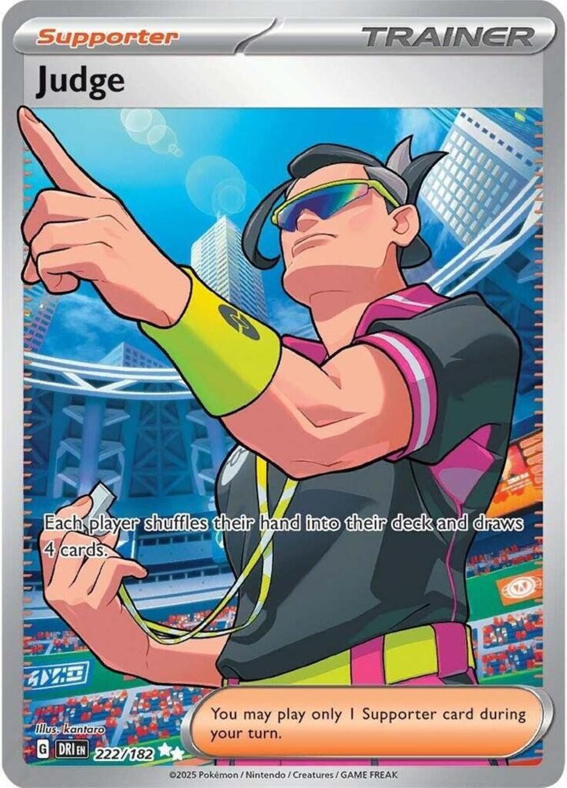 Judge Holo Ultra Rare SV10: Destined Rivals 222/182 NM
