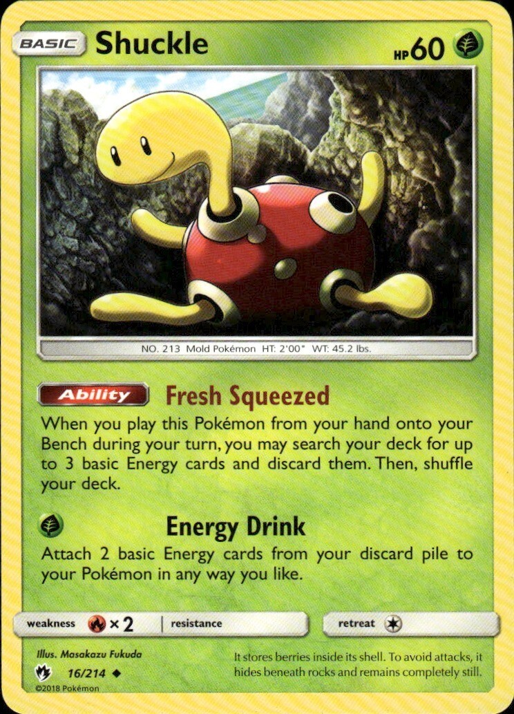 Shuckle Uncommon SM - Lost Thunder 16/214 NM