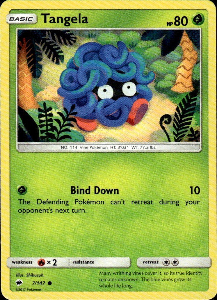 Tangela Common SM - Burning Shadows 7/147 NM