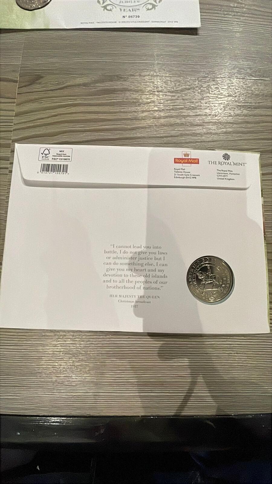 Royal Mint Her Majesty The Queen's Platinum Jubilee Coin and Stamp Set 2022