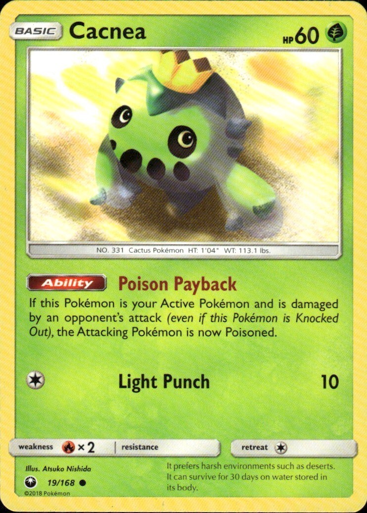 Cacnea Common SM - Celestial Storm 19/168 NM