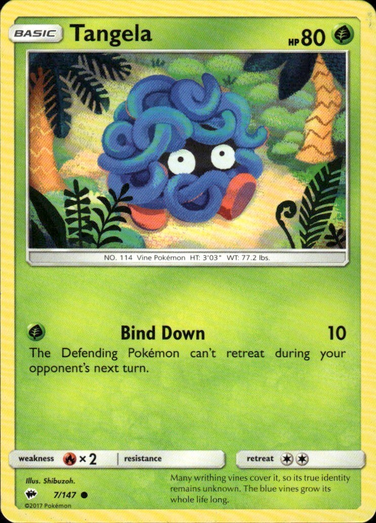 Tangela Common SM - Burning Shadows 7/147 NM
