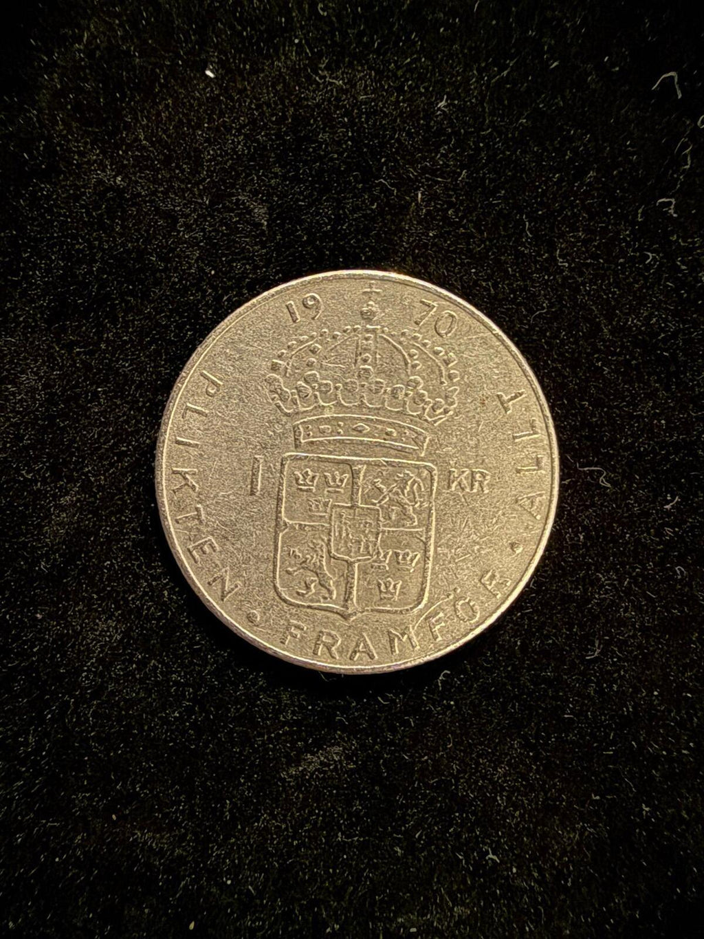1970 Swedish 1 Krona Coin