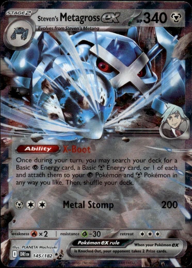 Steven's Metagross ex Holo Double Rare SV10: Destined Rivals 145/182 NM