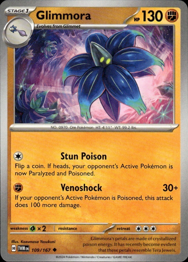 Glimmora Uncommon SV06: Twilight Masquerade 109/167 NM