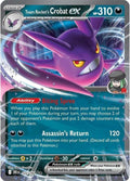 Team Rocket's Crobat ex Holo Double Rare SV10: Destined Rivals 122/182 NM