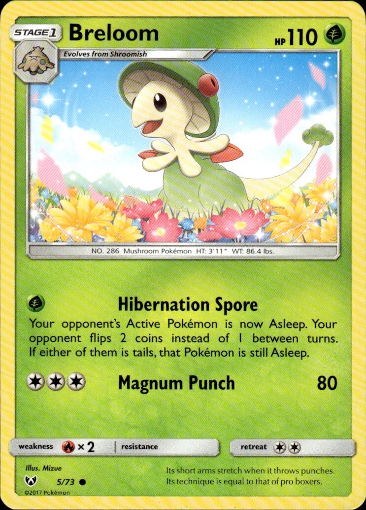 Breloom Common Shining Legends 5/73 NM