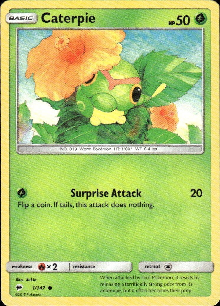 Caterpie Common SM - Burning Shadows 1/147 NM