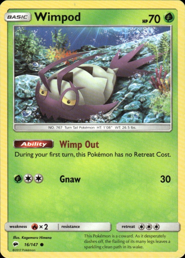 Wimpod Common SM - Burning Shadows 16/147 NM