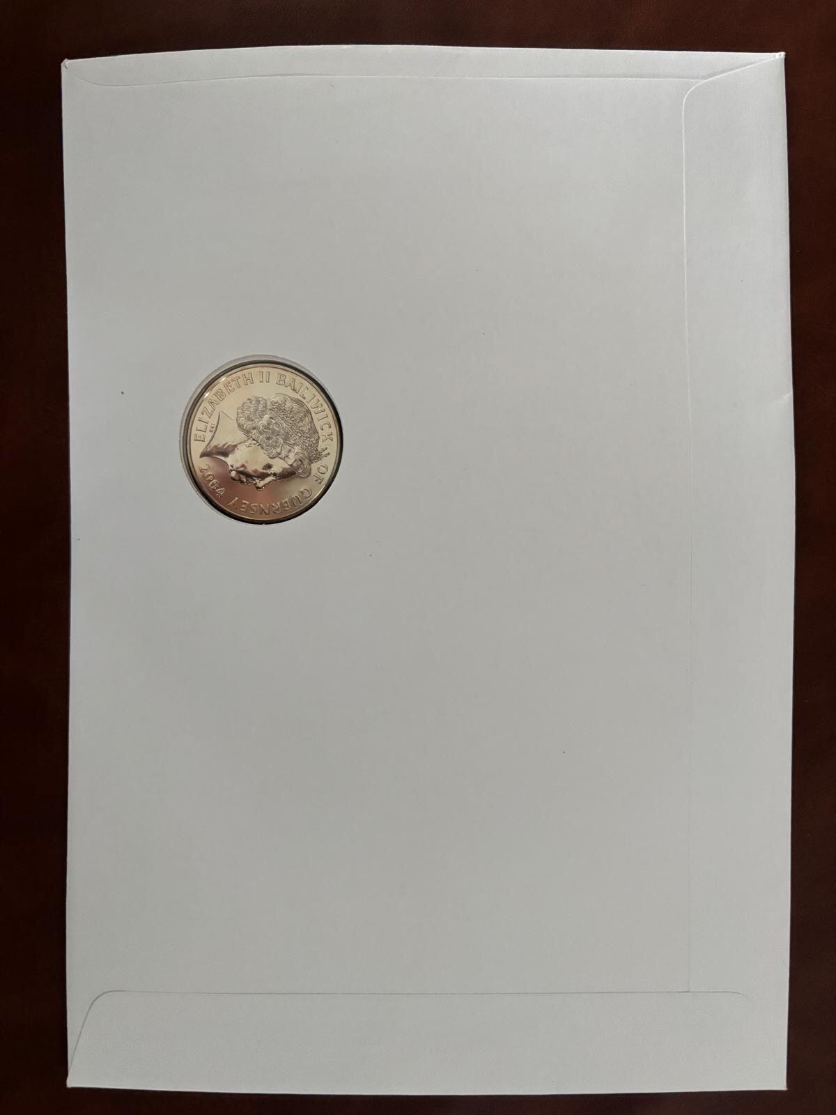 Guernsey 2004 D-Day 60th Anniversary Commemorative Coin Cover