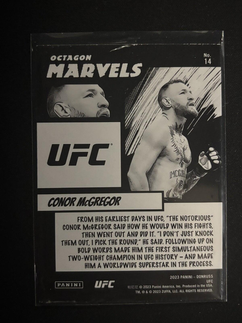 Conor McGregor Octagon Marvels Donruss UFC - Octagon Marvels 14 NM