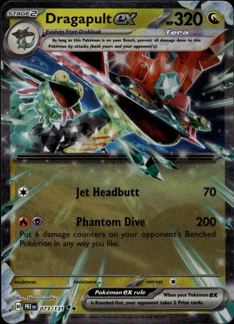 Dragapult ex Holo Double Rare SV: Prismatic Evolutions 073/131 NM