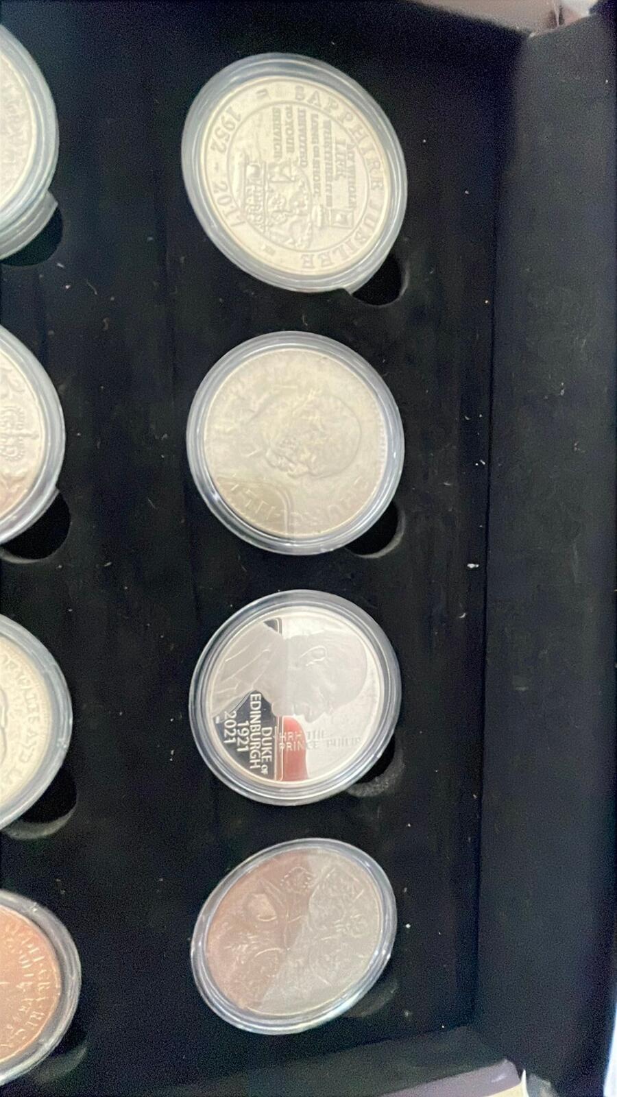 The Seven Decades of Queen Elizabeth II Silver Coin Set 2022