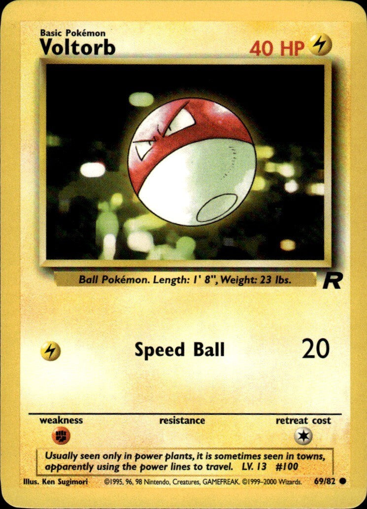 Voltorb Unlimited Common Team Rocket 69/82 NM