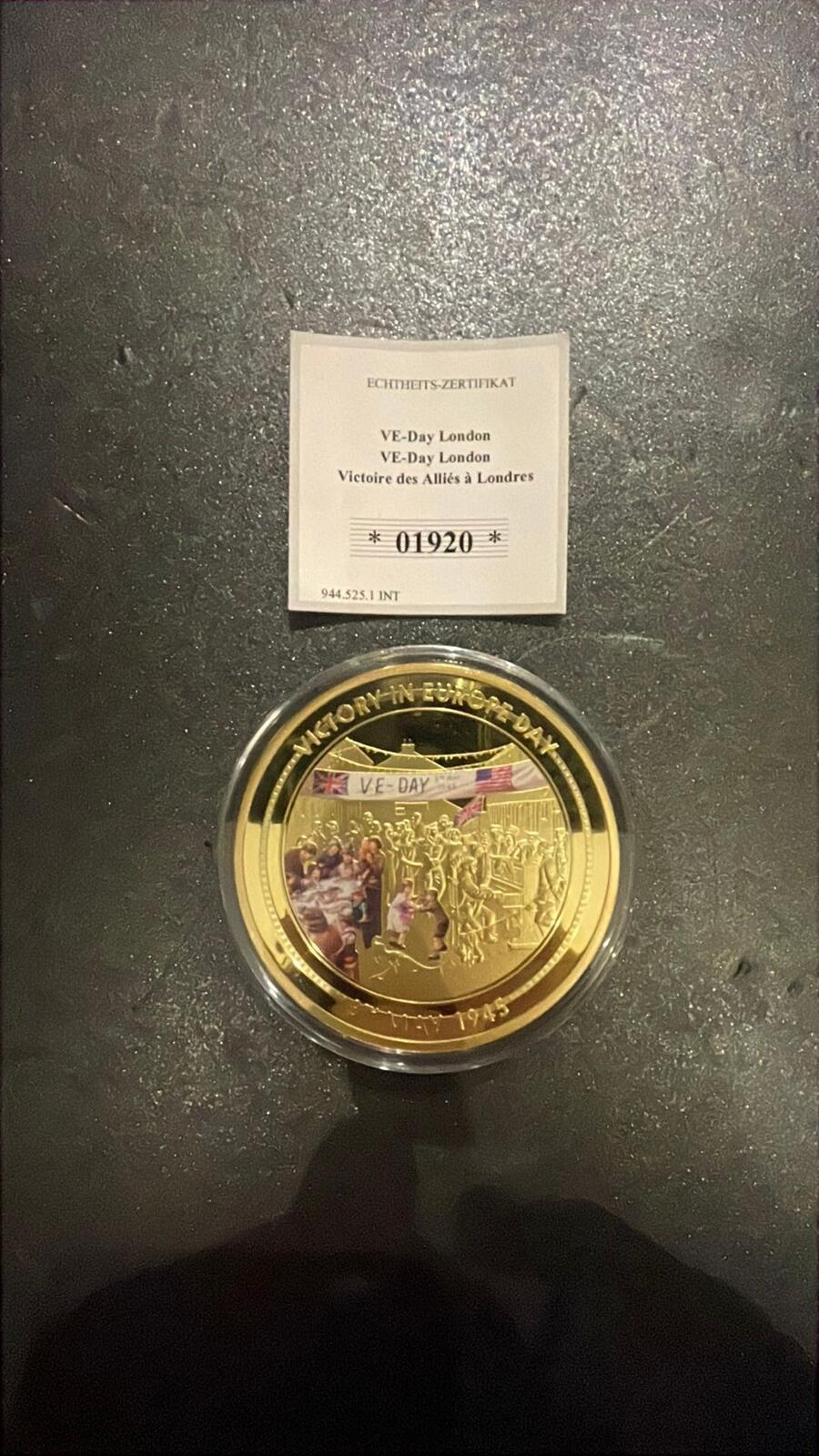 VE Day London 2020 Copper Proof Coin 110g