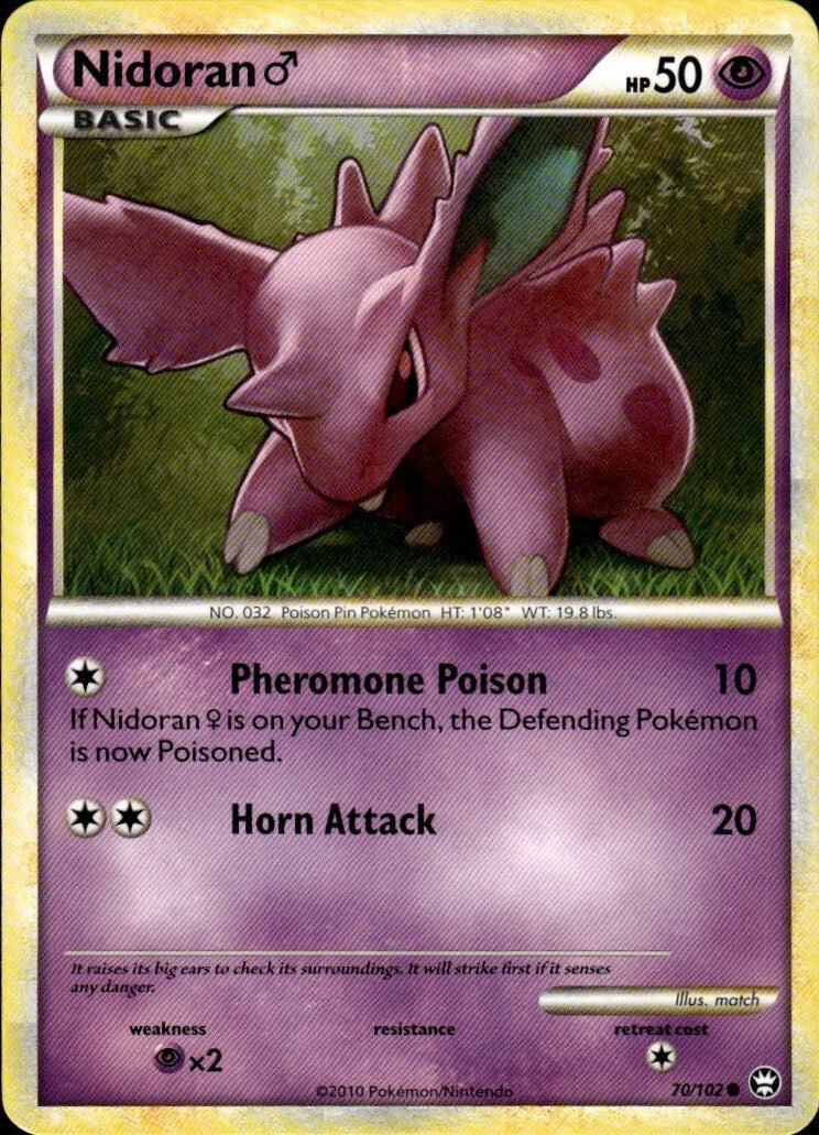 Nidoran M Common Triumphant 70/102 NM