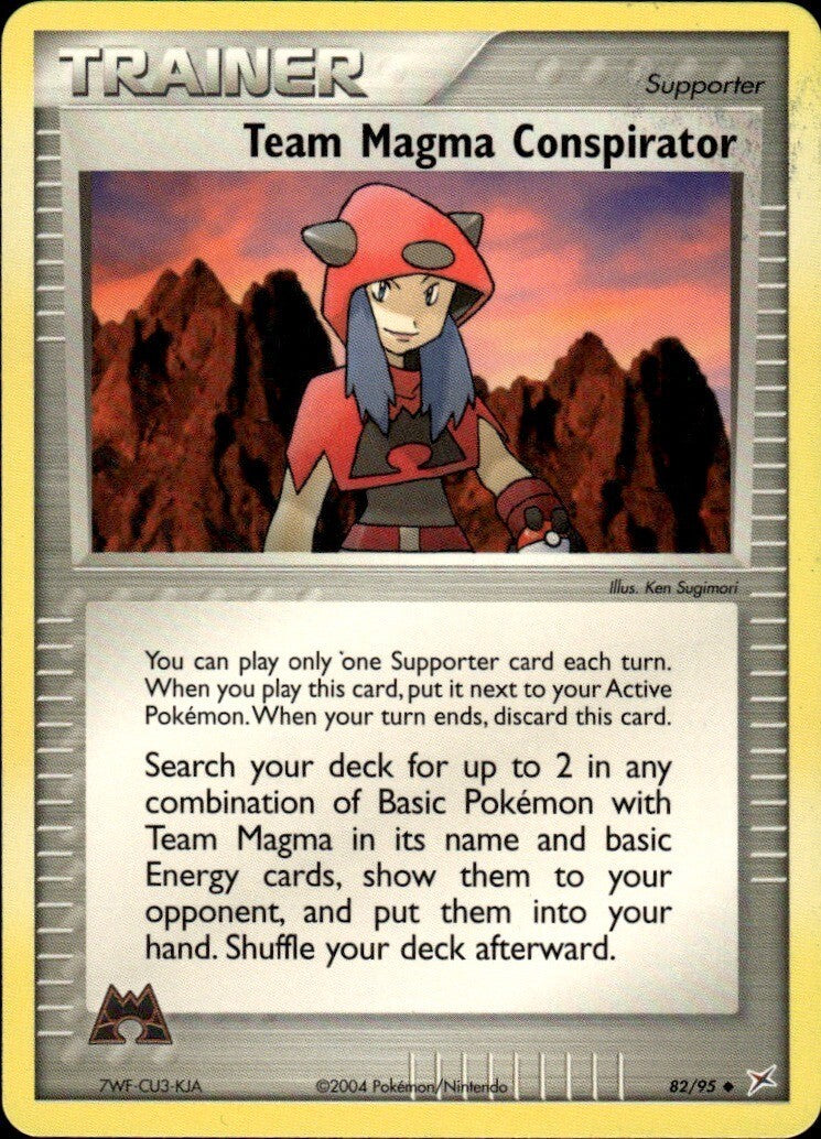 Team Magma Conspirator Uncommon Team Magma vs Team Aqua 82/95 NM