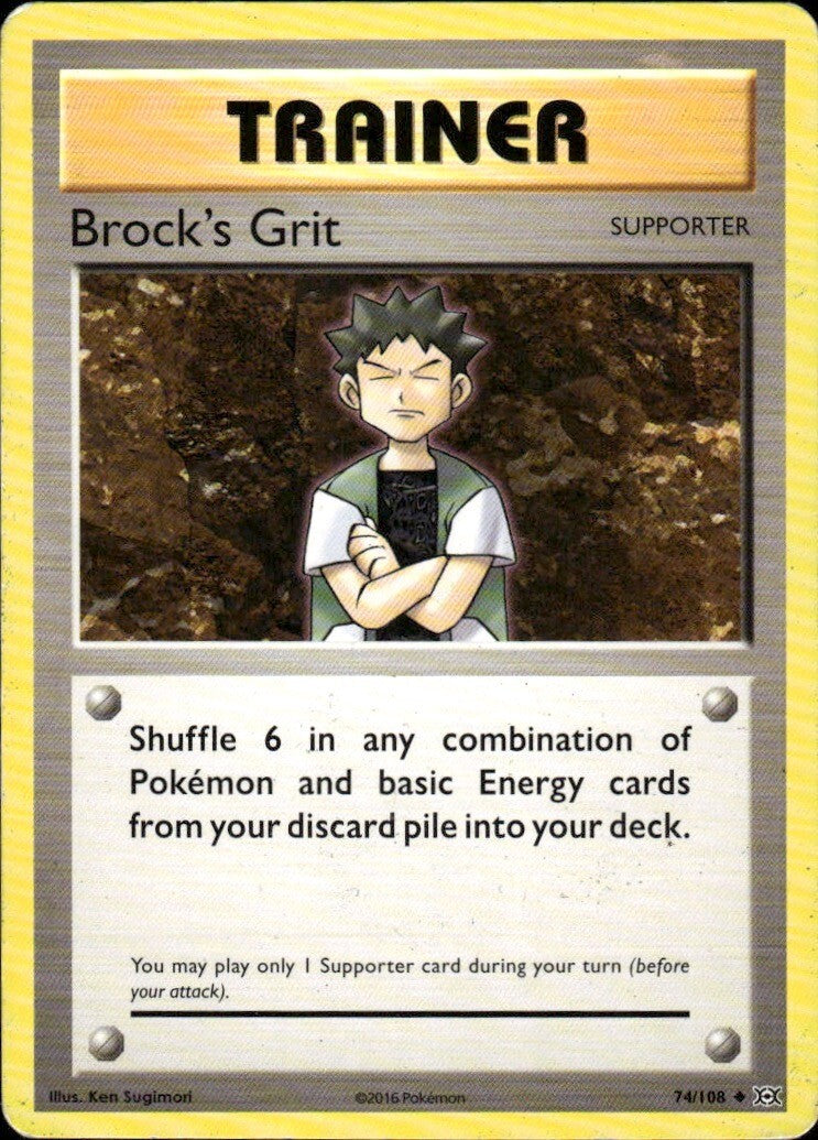 Brock's Grit Uncommon XY - Evolutions 74/108 NM