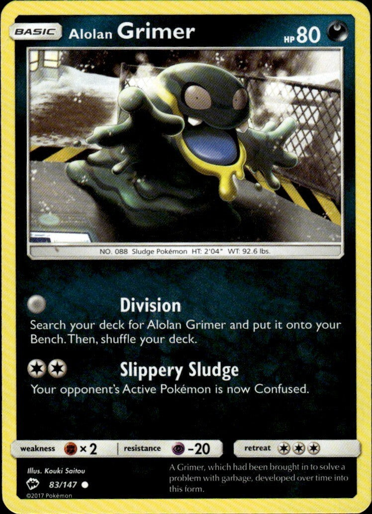 Alolan Grimer Common SM - Burning Shadows 83/147 NM