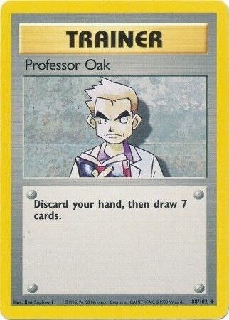 Professor Oak Uncommon Base Set 088/102 NM