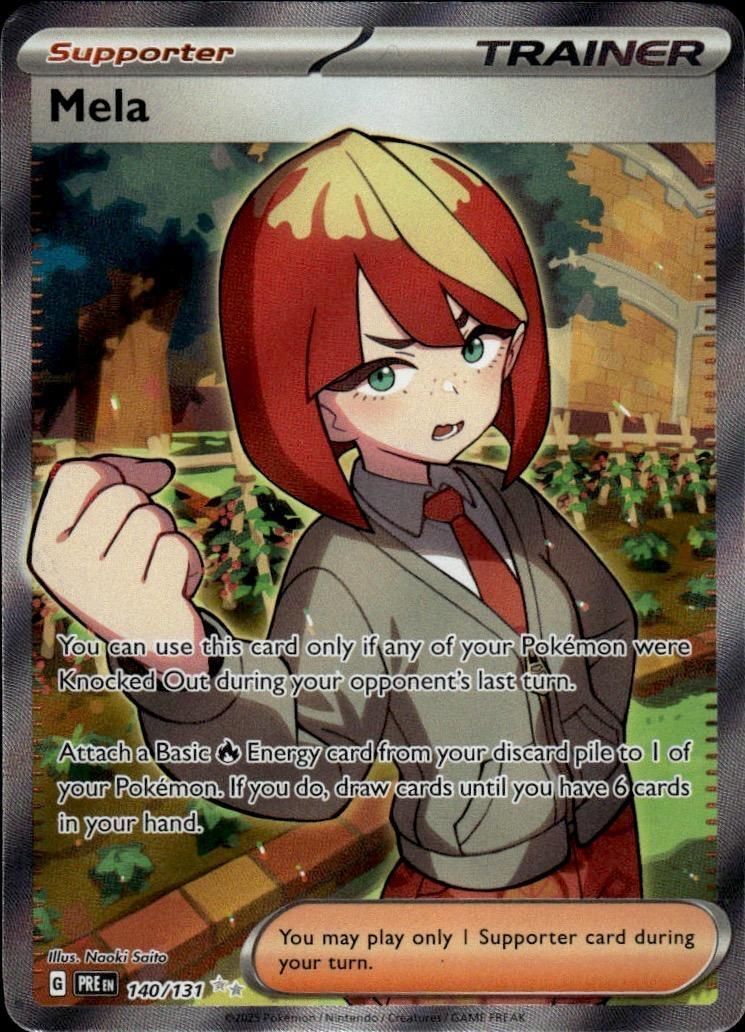 Mela Holo Ultra Rare SV: Prismatic Evolutions 140/131 NM
