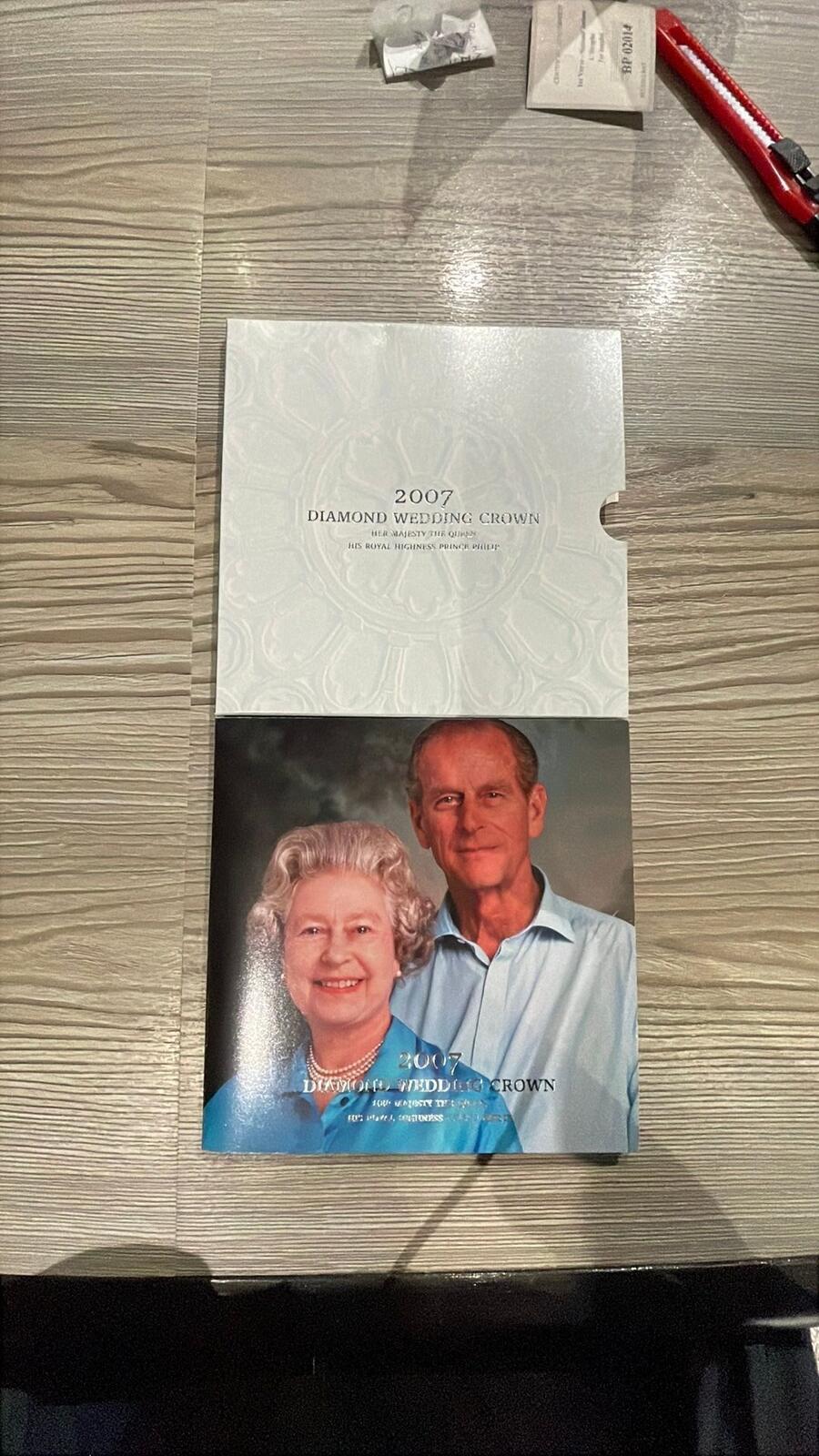 2007 Royal Mint Diamond Wedding Crown Coin