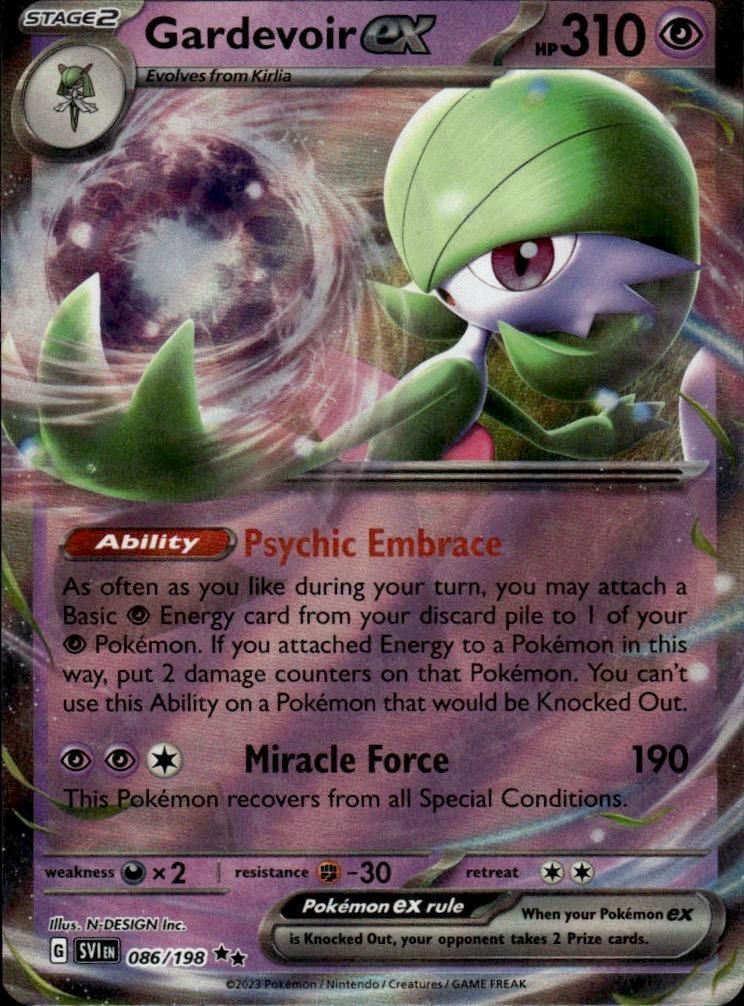 Gardevoir ex Holo Double Rare SV01: Scarlet & Violet Base Set 086/198 NM