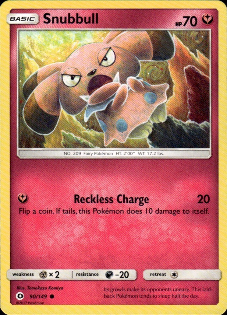 Snubbull Common SM Base Set 90/149 NM Tomokazu Komiya