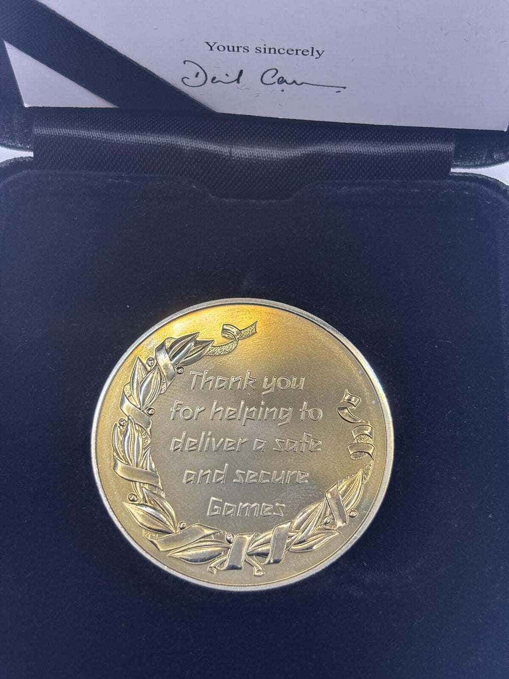 Rare Gifted London 2012 Commemorative Medallion with Presentation Case