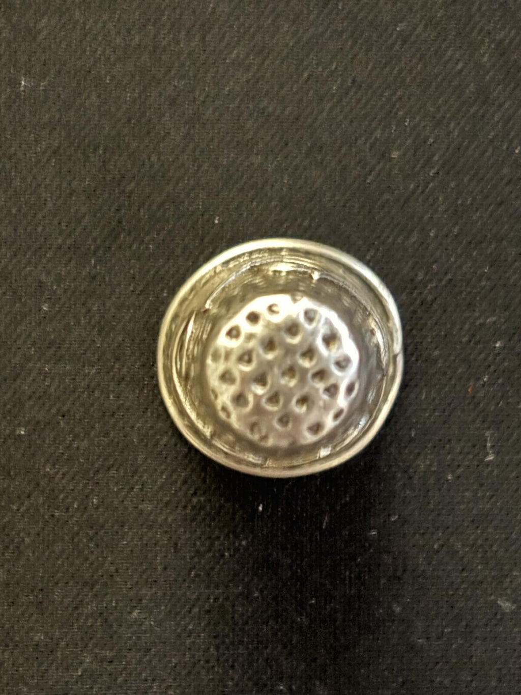 Vintage Mexico Sterling Silver Thimble with Pierced Detail