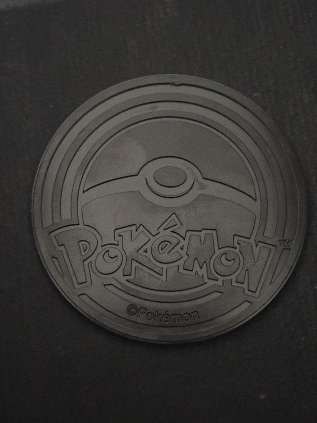 Pokémon Metal Collectible Token Coin - Double-Sided Black and White Design