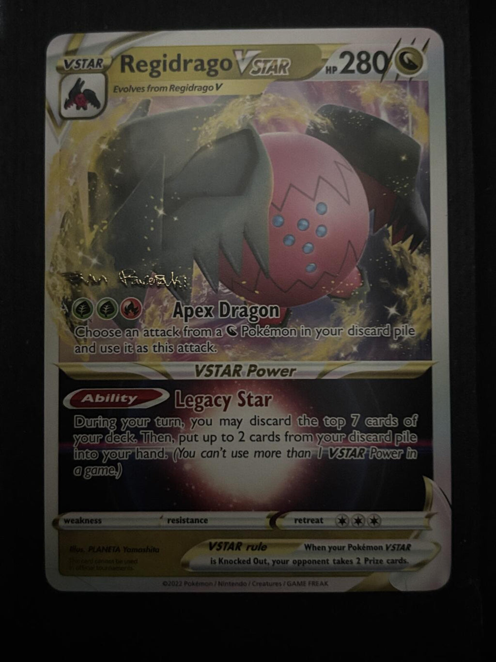 Regidrago VSTAR World Championships 2024 Pokémon Trading Card