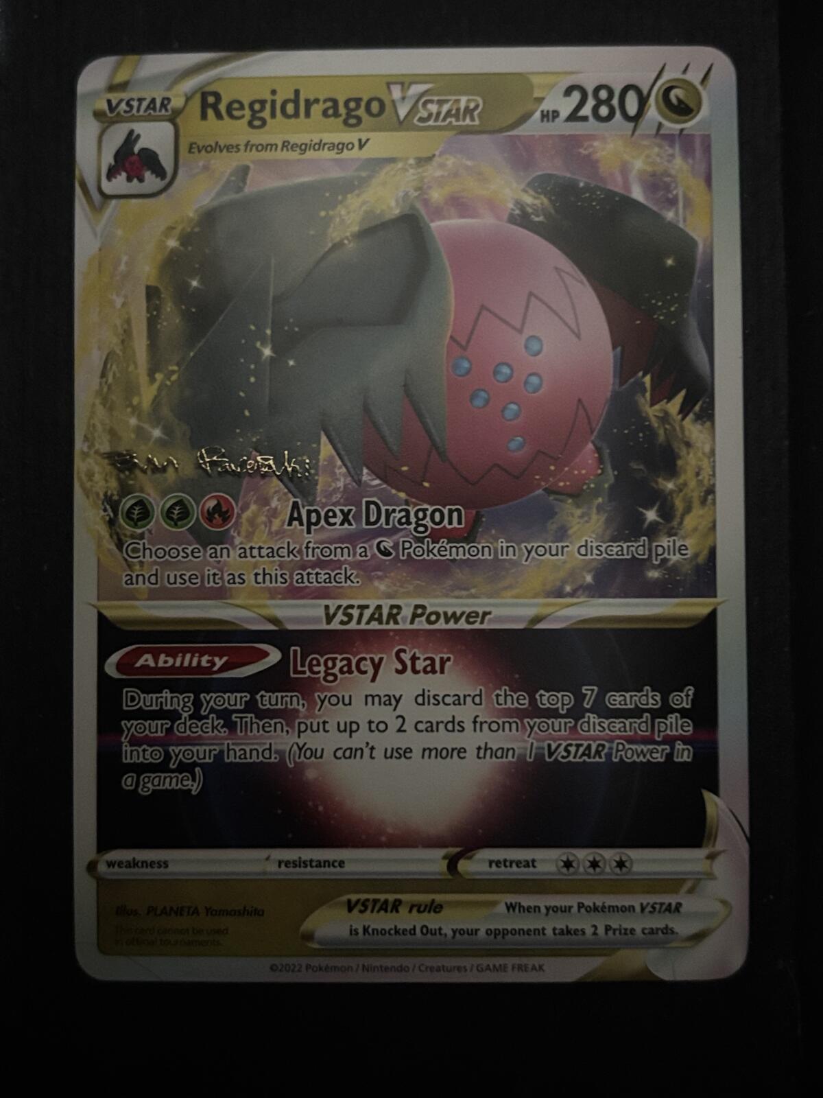 Regidrago VSTAR World Championships 2024 Pokémon Trading Card