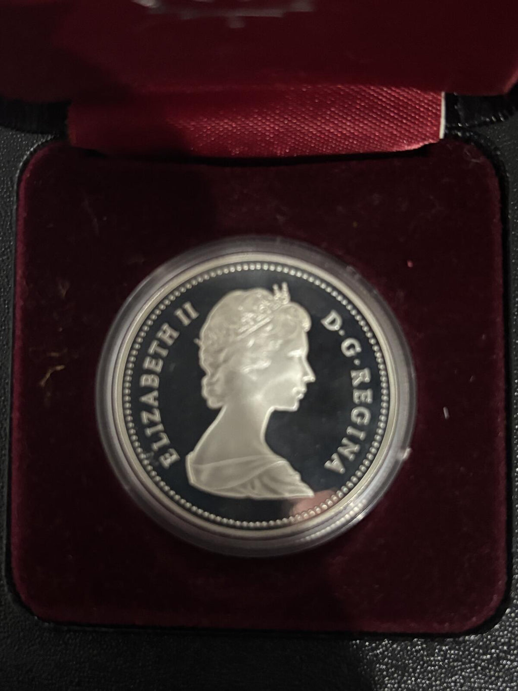 1982 Canada Regina Saskatchewan Proof 50% Silver Dollar Elizabeth II Commemor
