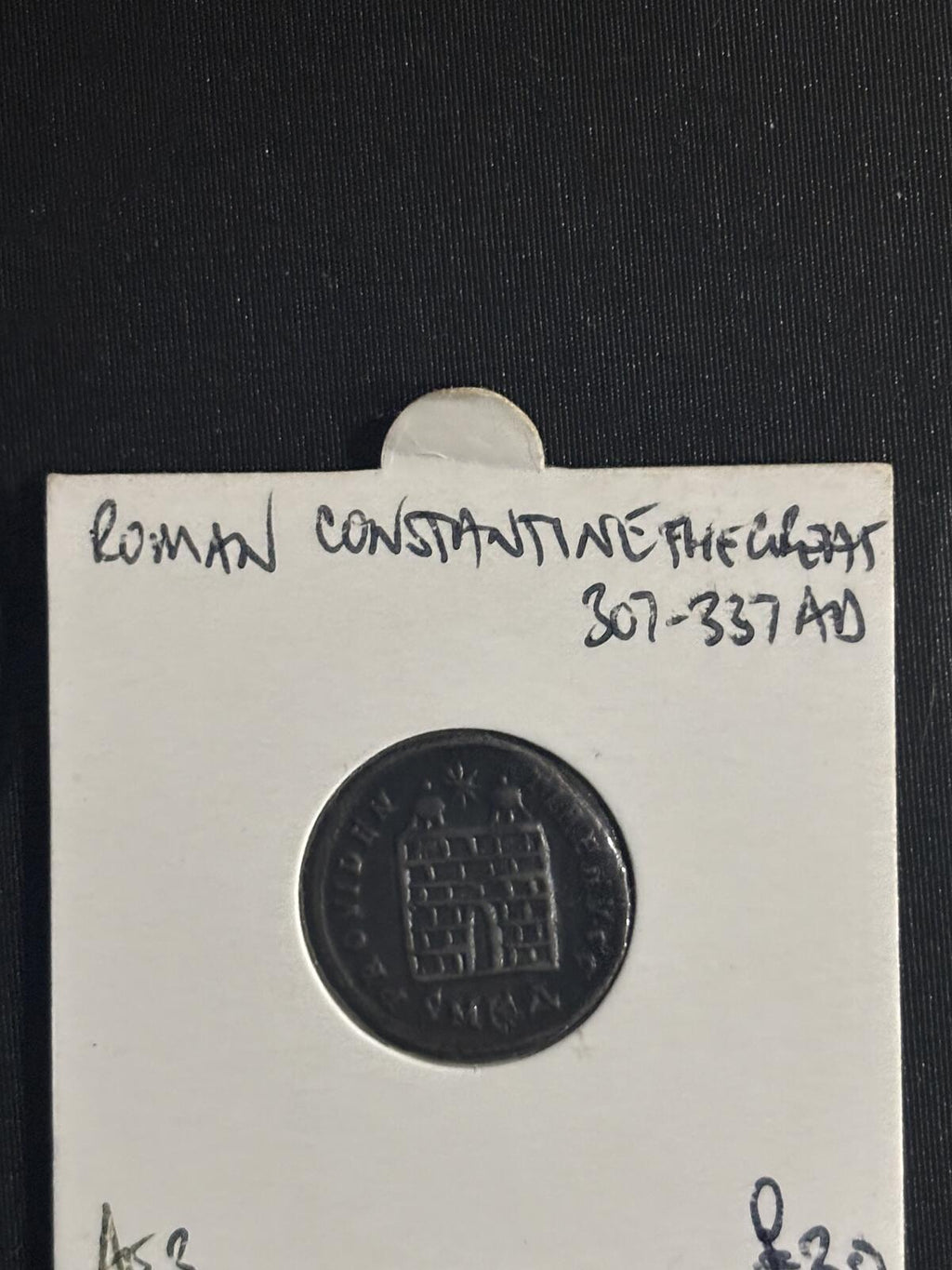 Roman Constantine I Follis Coin, 307-337 AD, Providentia Reverse