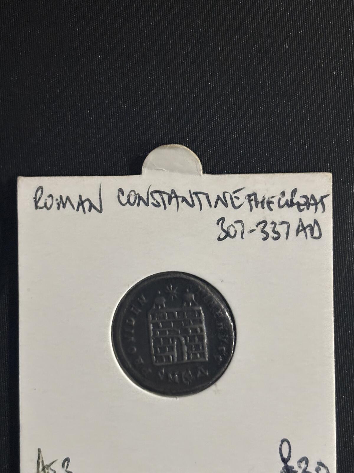 Roman Constantine I Follis Coin, 307-337 AD, Providentia Reverse