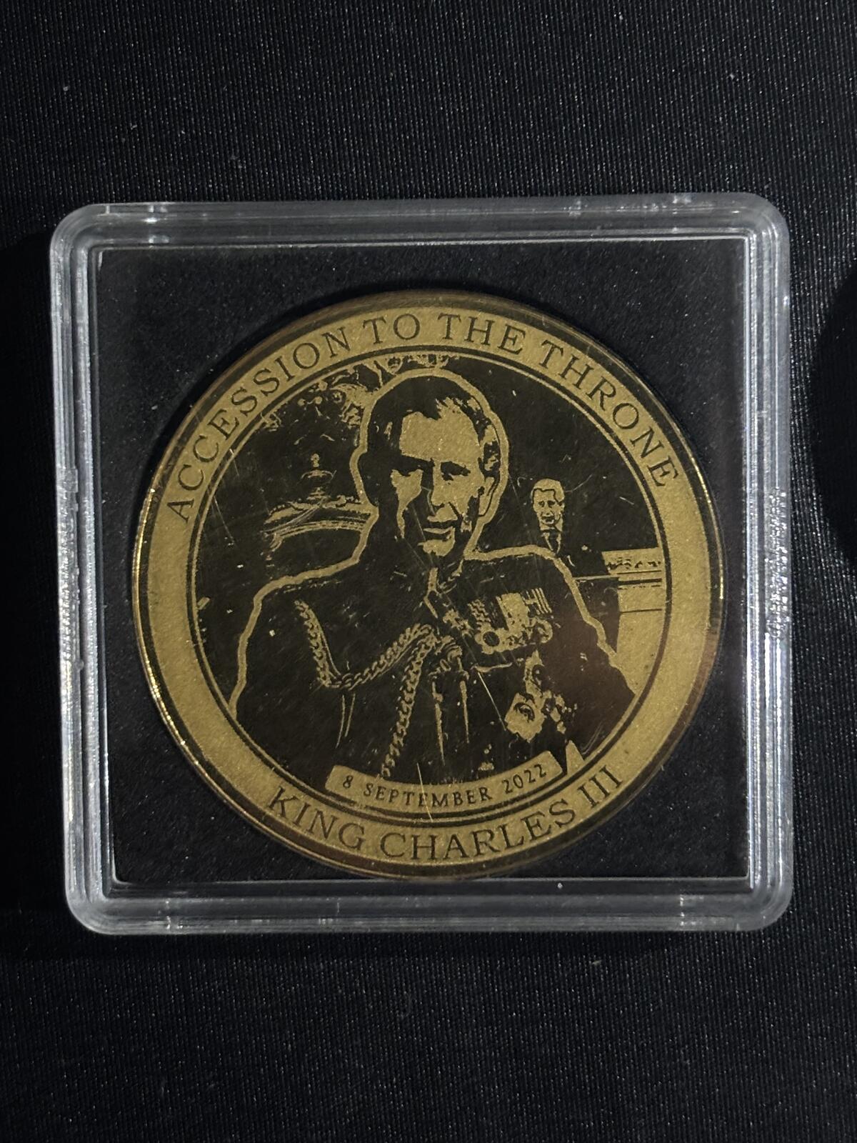 King Charles III Accession to the Throne 2023 999 Fine Gold 1/200 oz Commemorat