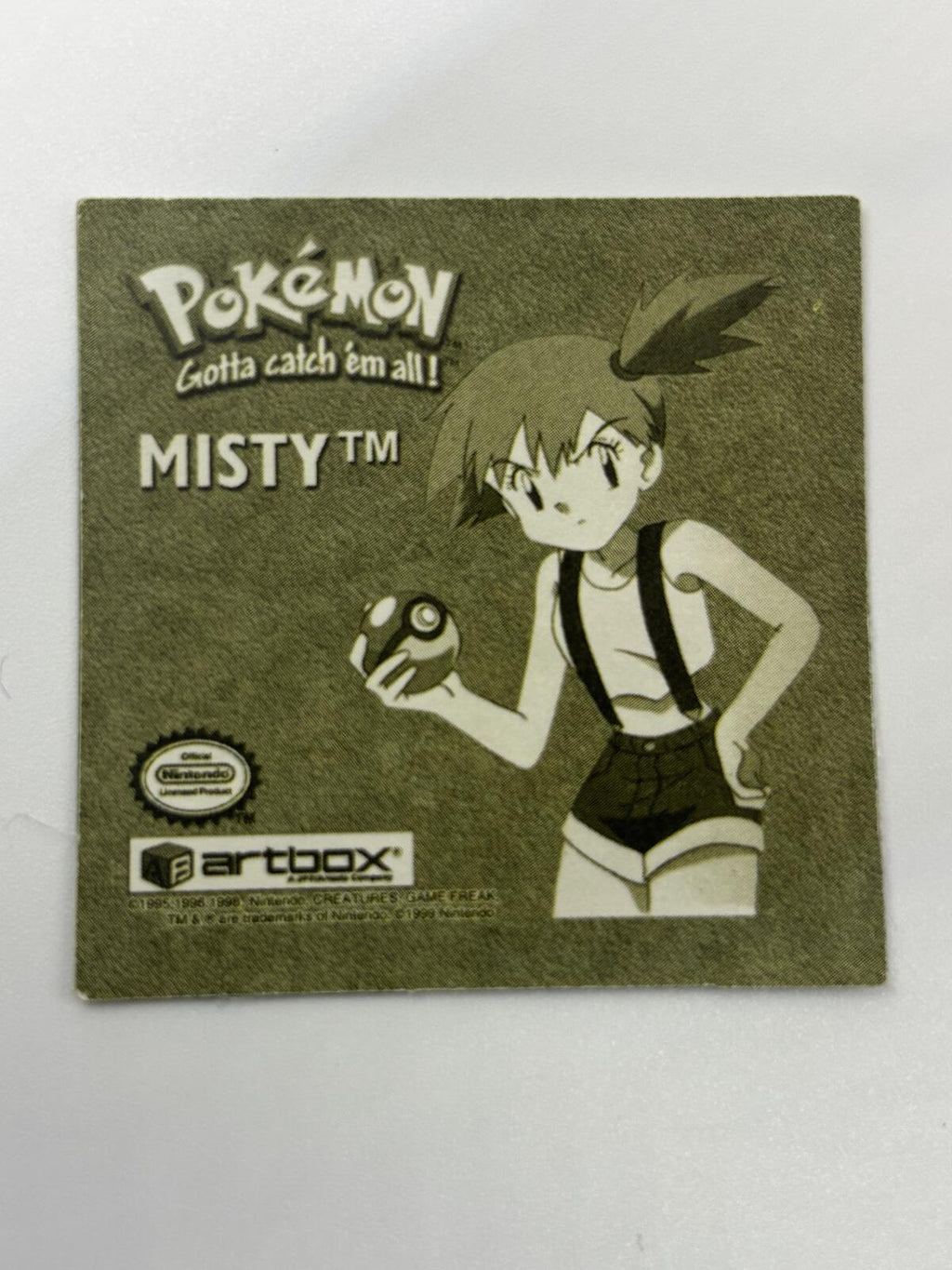Vintage 1999 Artbox Pokémon Holographic Sticker Collection Set