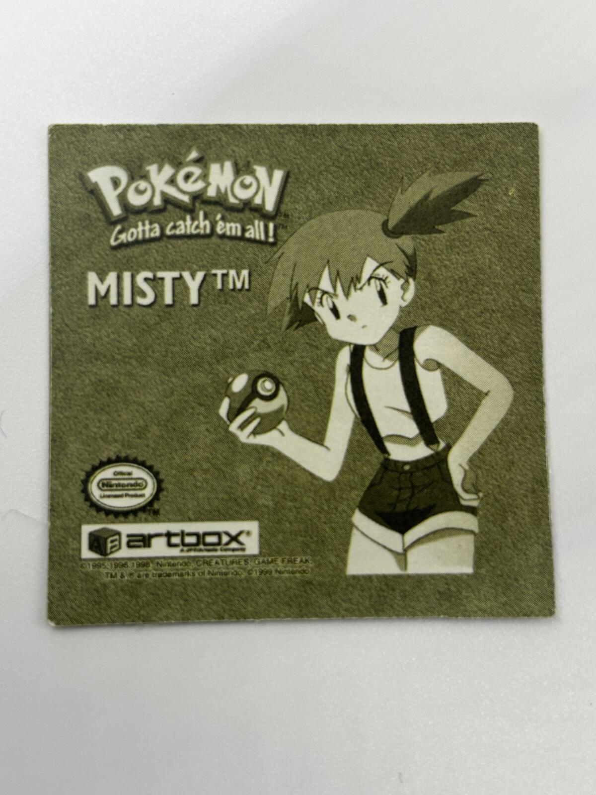 Vintage 1999 Artbox Pokémon Holographic Sticker Collection Set