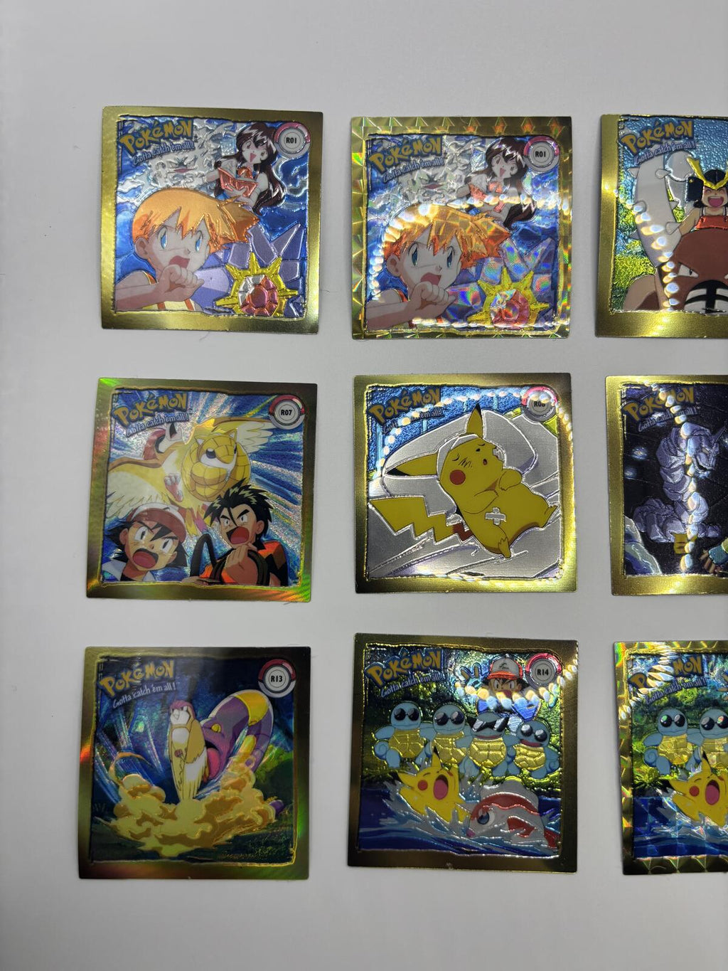 Vintage 1999 Artbox Pokémon Holographic Sticker Collection Set