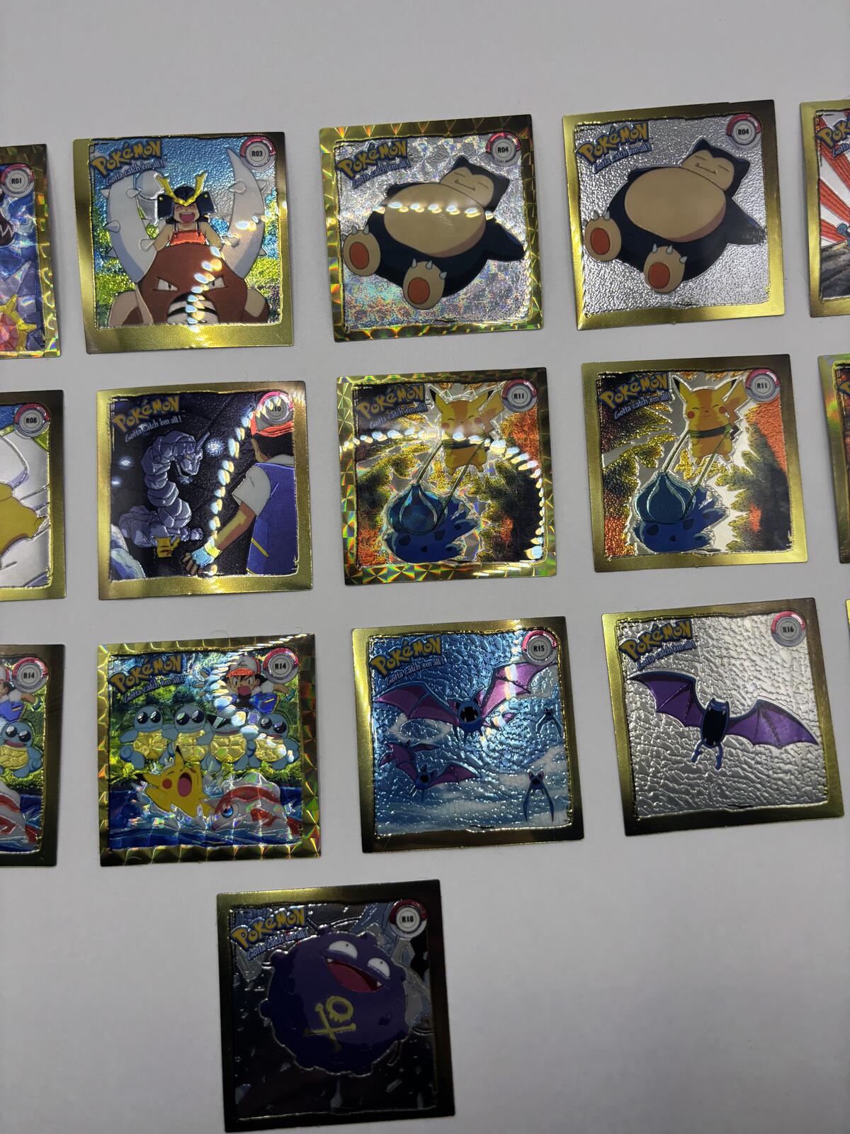 Vintage 1999 Artbox Pokémon Holographic Sticker Collection Set