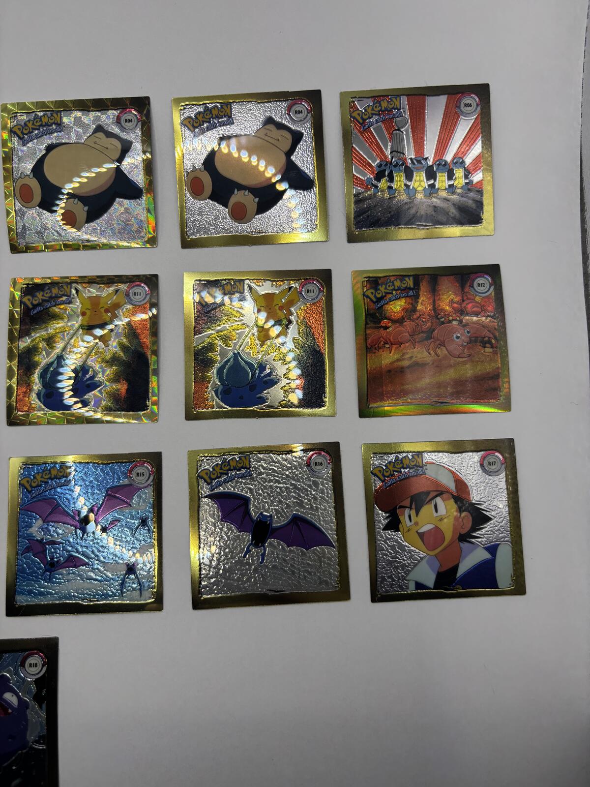 Vintage 1999 Artbox Pokémon Holographic Sticker Collection Set