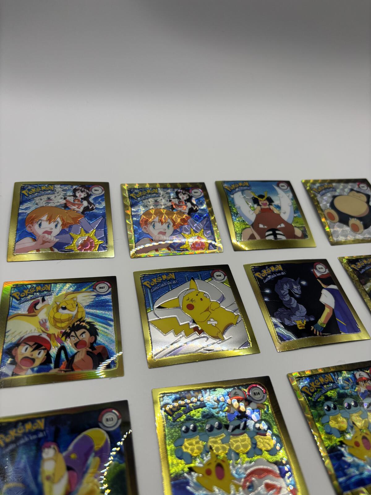 Vintage 1999 Artbox Pokémon Holographic Sticker Collection Set