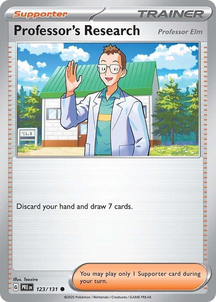 Professor's Research [Professor Elm] Reverse Holo Pris Evo 123/131 - PACK FRESH