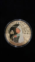 Queen Victoria Gold Plated Proof Coin with Swarovski, 2019, 110g