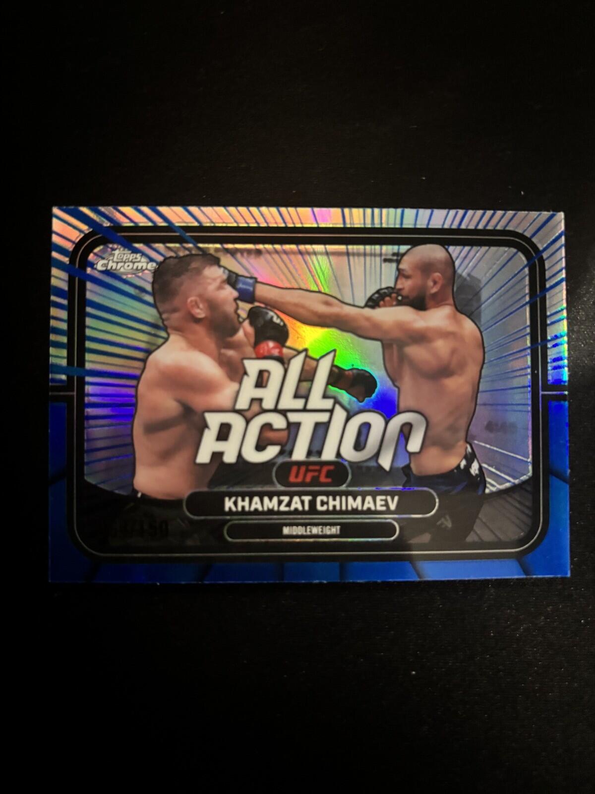 Khamzat Chimaev - 2026 Topps Chrome UFC #AA-16 Refractor - 064/150